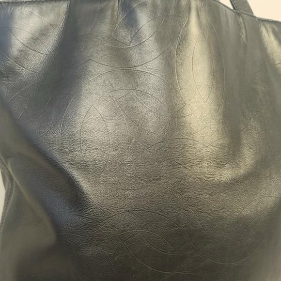 CHANEL Timeless Bag Lambskin Cc Black Cowhide Leather Tote - Picture 14 of 14